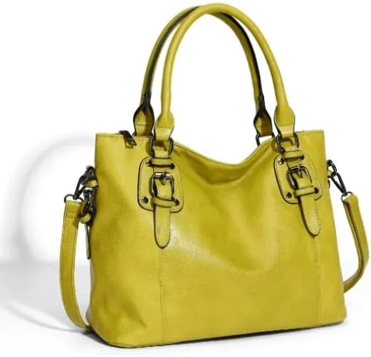 2 piece set women's tote bag PU leather large capacity large pocket handbag crossbody bag Adjustable shoulder strap