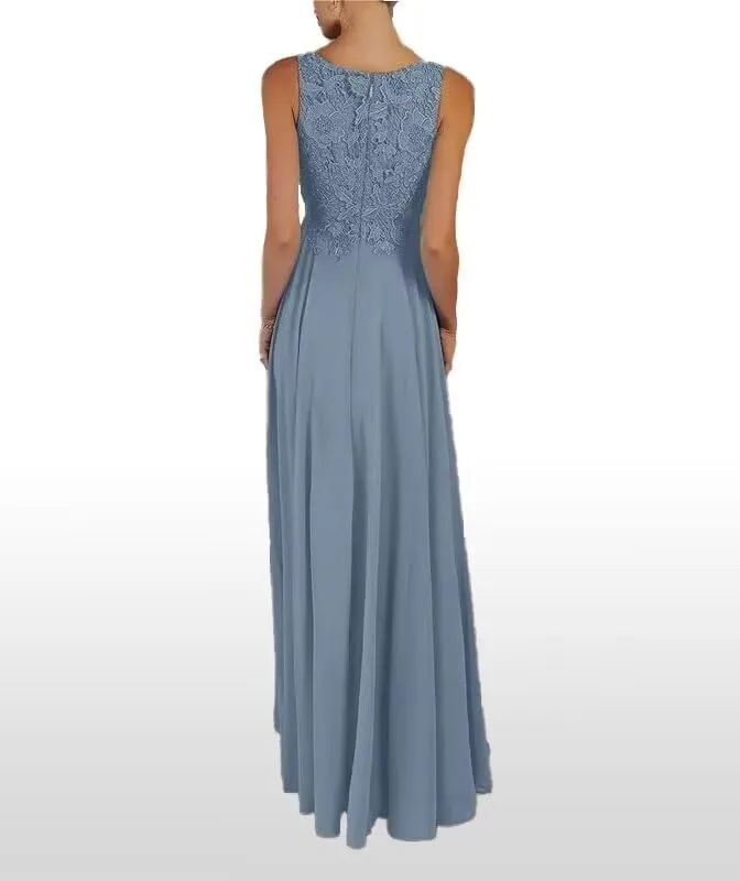 2 Pieces Mother of The Bride Dresses for Wedding Long 3/4 Sleeve Formal Outfits for Women with Jackets