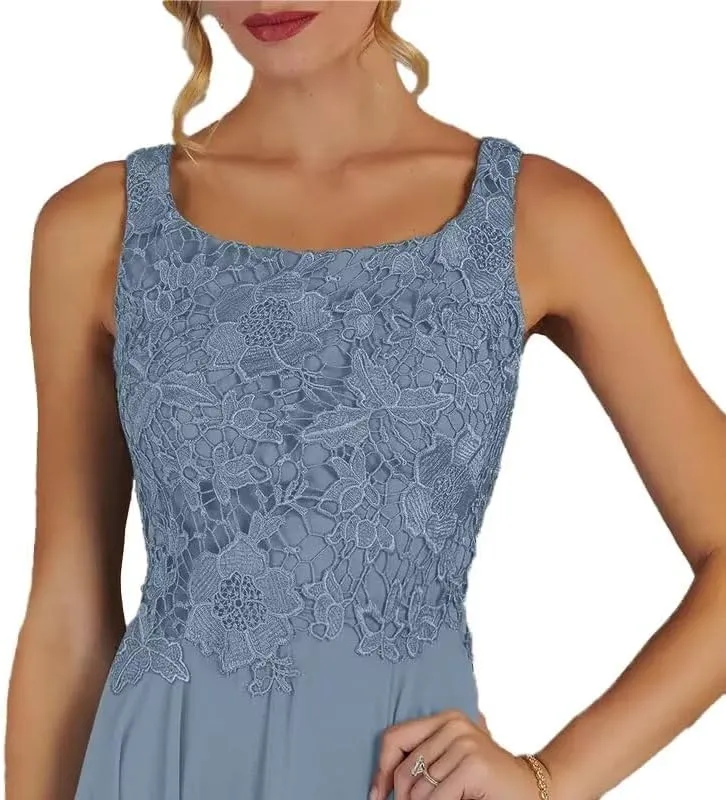 2 Pieces Mother of The Bride Dresses for Wedding Long 3/4 Sleeve Formal Outfits for Women with Jackets