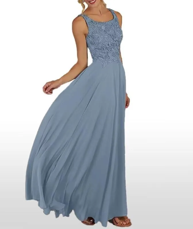 2 Pieces Mother of The Bride Dresses for Wedding Long 3/4 Sleeve Formal Outfits for Women with Jackets