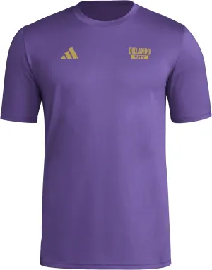 adidas Men's Orlando City SC Local Warp Pre-Game Short Sleeve T-Shirt