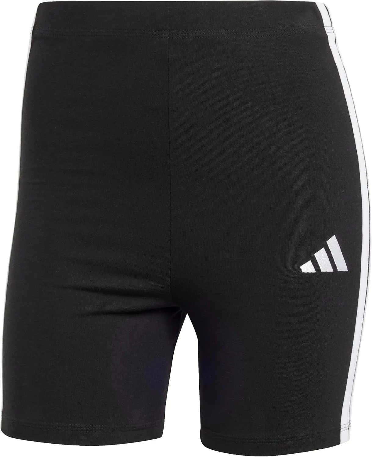 adidas Women's Essentials 3-Stripes High-Waisted Biker Shorts