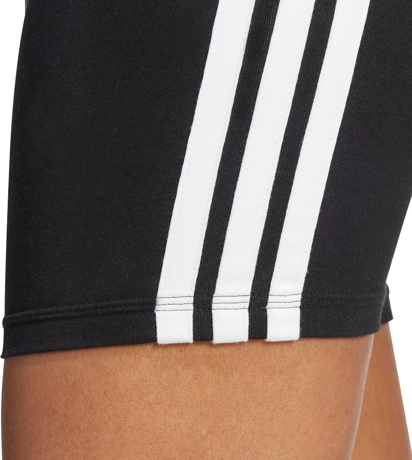 adidas Women's Essentials 3-Stripes High-Waisted Biker Shorts