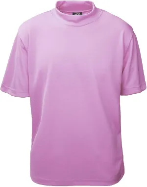 Akwa Men's Moisture Wicking Mock Turtle Tee Made in USA Lightweight Soft T-Shirt Made in USA