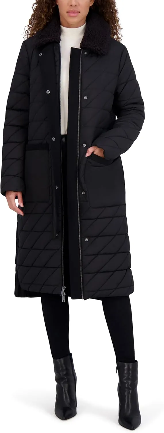 Andrew Marc Women's Maxine Long Quilted Puffer Coat