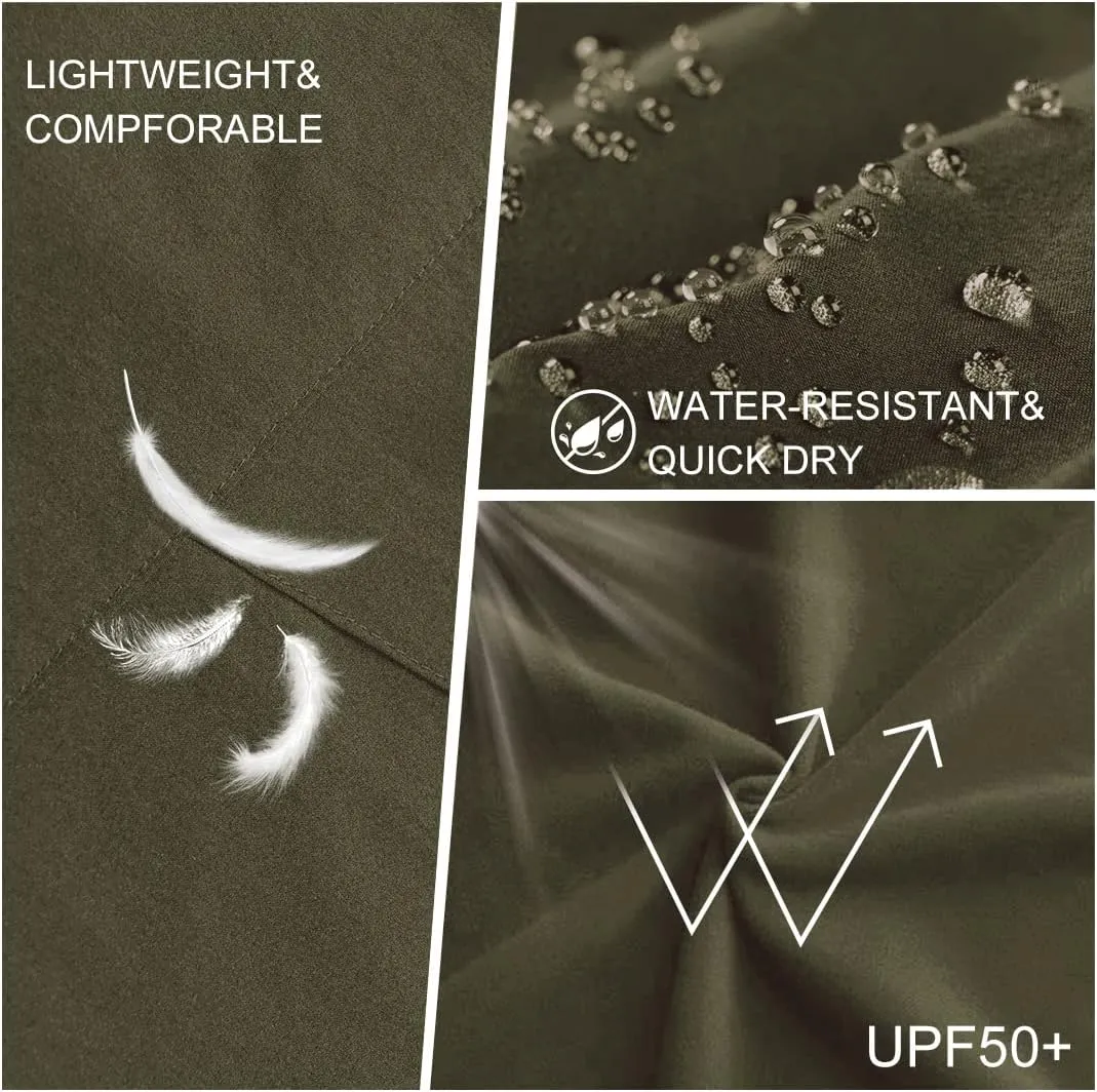 Arunlluta Hiking Pants for Men, Hiking Travel Pants Water-Resistant Mens Work Pants Stretch Quick Dry Lightweight