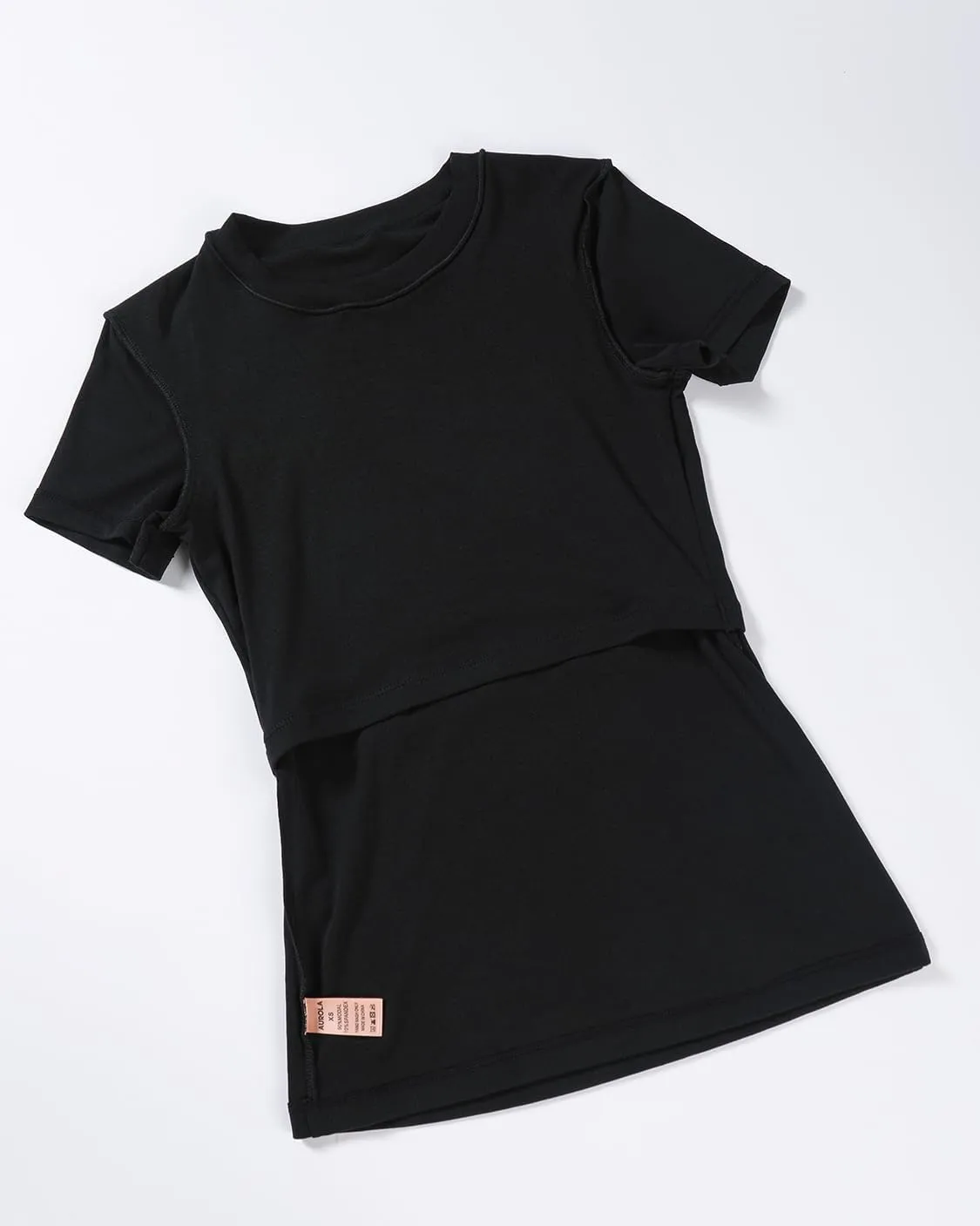 AUROLA Everyday Fitted T-Shirt for Women,Crew Neck Basic Short Sleeves T ShirtCrop Tops Modal Slim Fit Tee