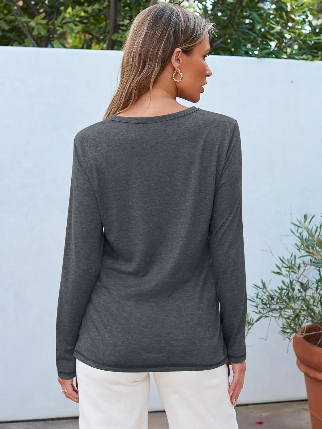 AUTOMET Long Sleeve Shirts for Women Business Casual Tops Fall Fashion Outfits Basic Workout Tees Beach Vacation Clothes 2025