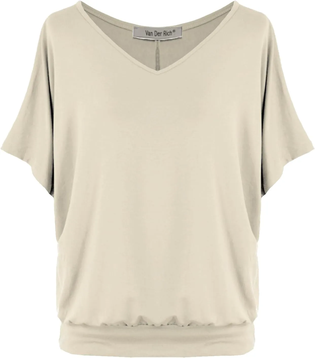 Batwing Tops for Women  Oversized Casual T-Shirt with Banded Waist