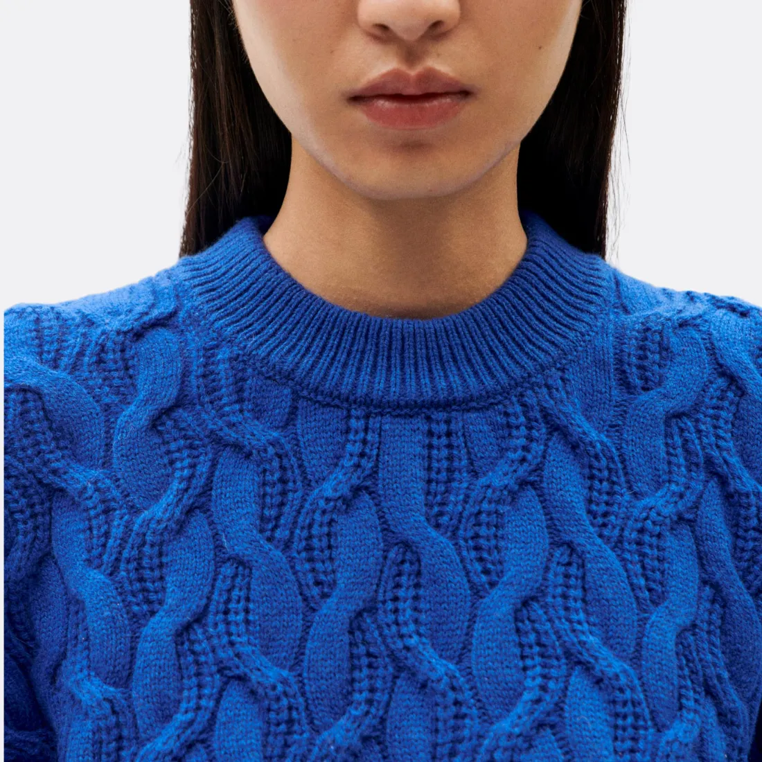 Blue Carmen Knitted Sweater