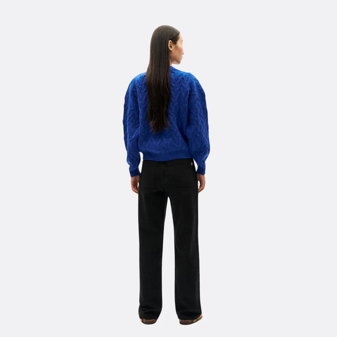 Blue Carmen Knitted Sweater