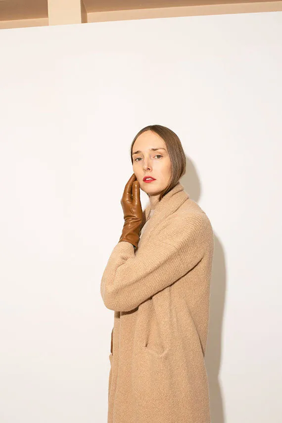 Buff Long Shawl Cardigan