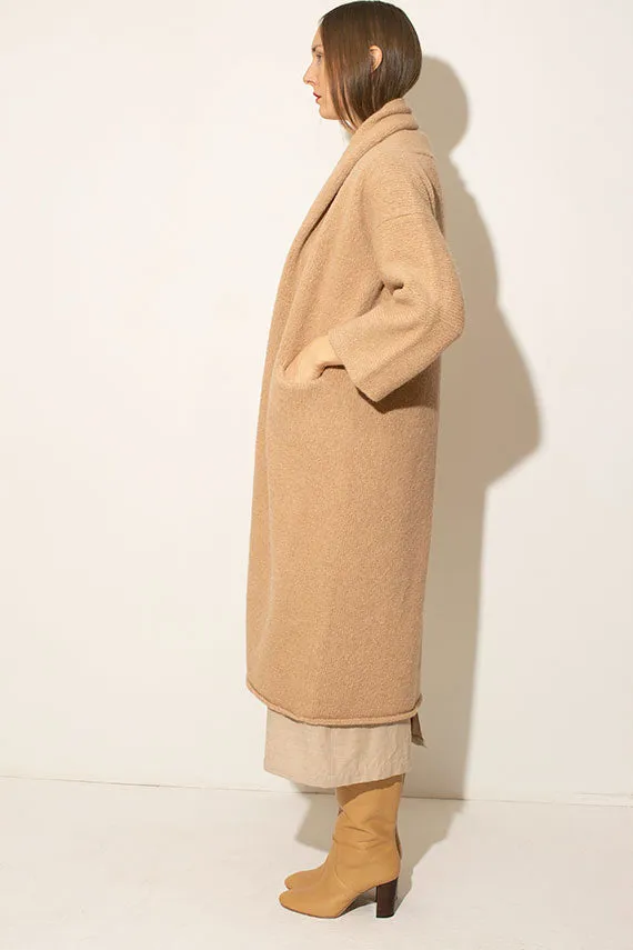 Buff Long Shawl Cardigan
