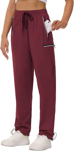 Cakulo Women's Hiking Pants Lightweight Water Resistant Golf Cargo Pants 2025 Summer Travel Trekking Fishing Pants Pockets