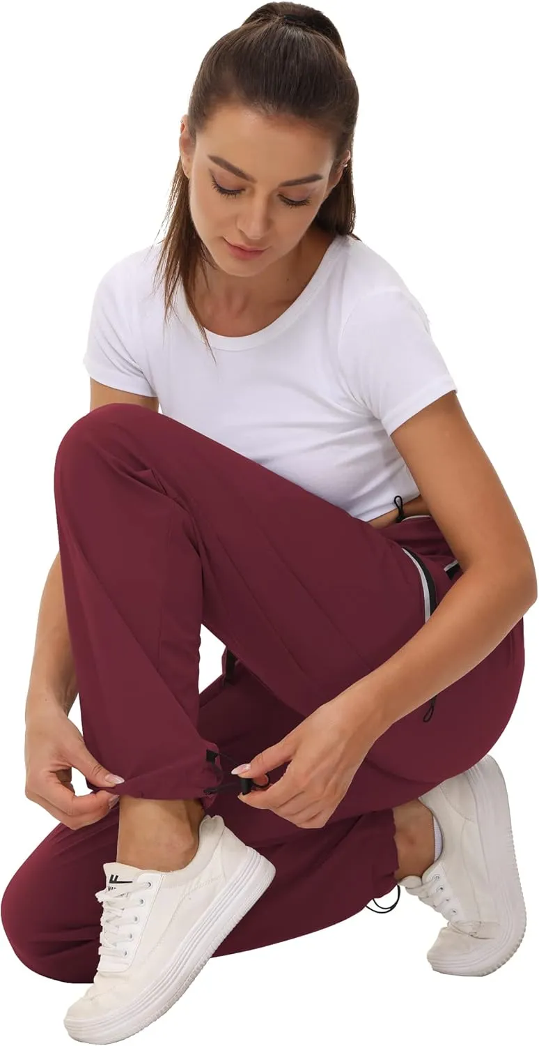 Cakulo Women's Hiking Pants Lightweight Water Resistant Golf Cargo Pants 2025 Summer Travel Trekking Fishing Pants Pockets