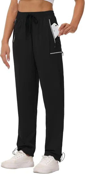 Cakulo Women's Hiking Pants Lightweight Water Resistant Golf Cargo Pants 2025 Summer Travel Trekking Fishing Pants Pockets