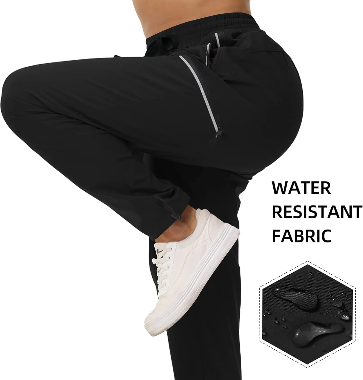 Cakulo Women's Hiking Pants Lightweight Water Resistant Golf Cargo Pants 2025 Summer Travel Trekking Fishing Pants Pockets
