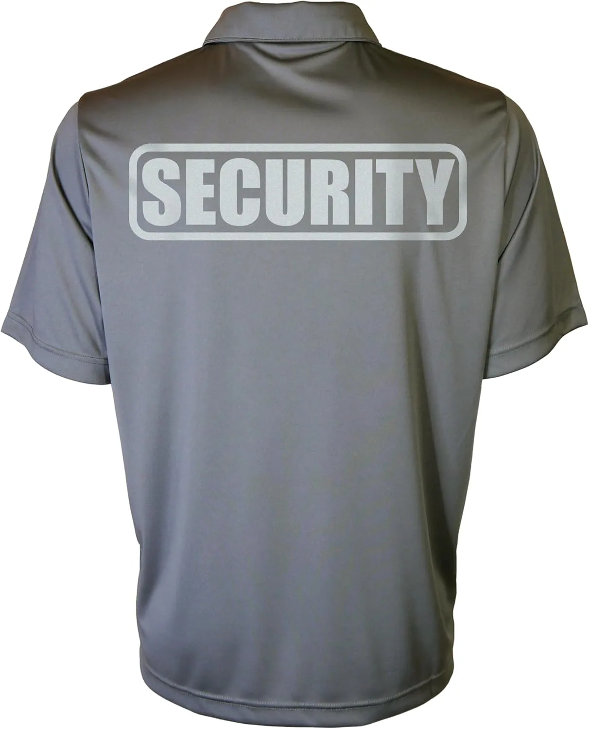 Conspiracy Tee Security Polo with Reflective Design front and back, Performance Polo w/Moisture Wicking Technology