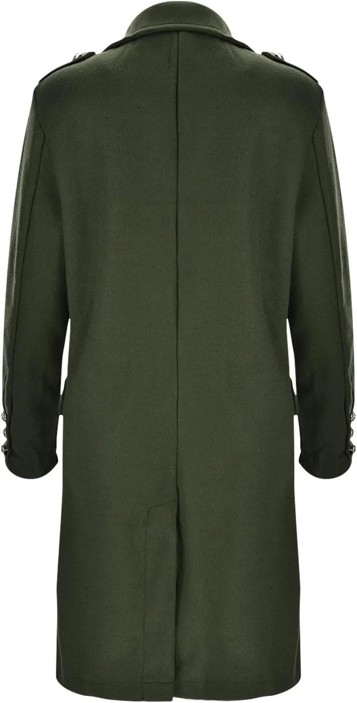 cooki Trench Coat for Women 2023 Women's Wool Trench Coats Warm Winter Pea Coat Double Breasted Mid-Long Lapel Fleece Jackets