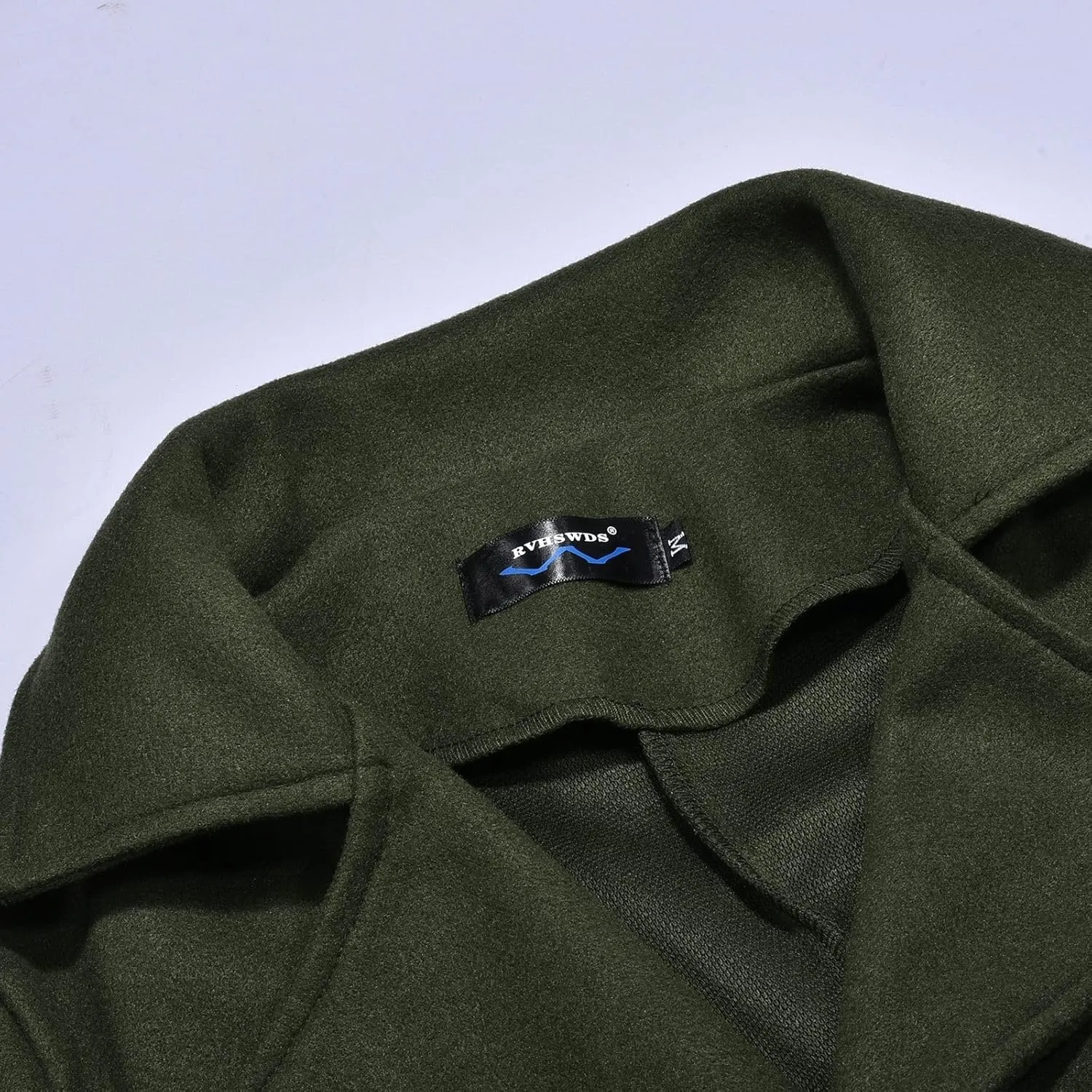 cooki Trench Coat for Women 2023 Women's Wool Trench Coats Warm Winter Pea Coat Double Breasted Mid-Long Lapel Fleece Jackets
