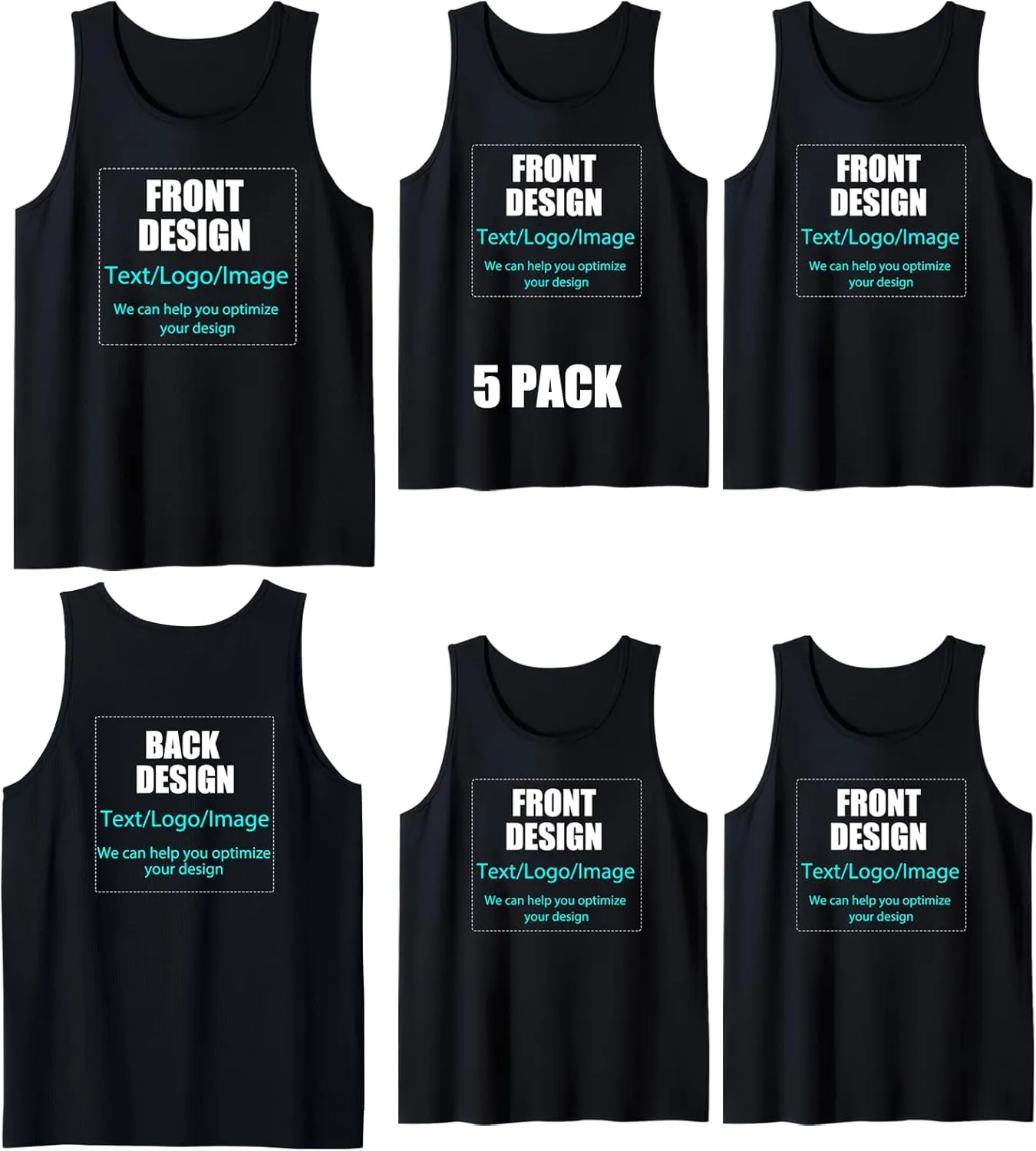 Custom Shirt for Men, Quick Dry Bird's-Eye Knit Polyester, Design Your Own Shirts, Customized T-Shirt Front & Back