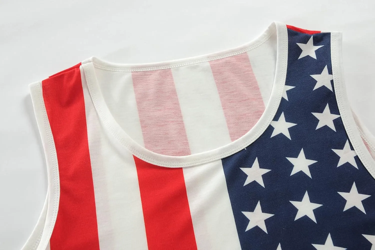 DDSOL Men 4th of July Tank Top American Flag USA Shirt Sleeveless Fourth Memorial Independence Day Patriotic Tee Clothes