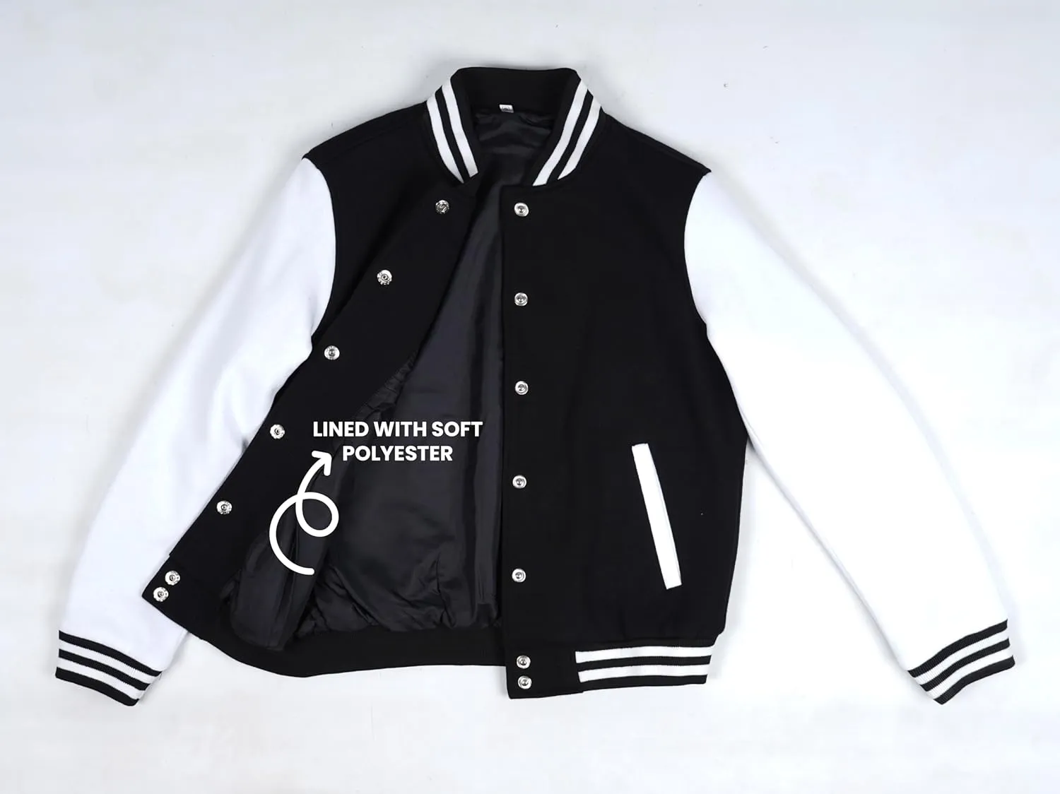 Decrum Varsity Jacket Women - Trendy Womens Letterman Jackets Highschool Baseball Bomber