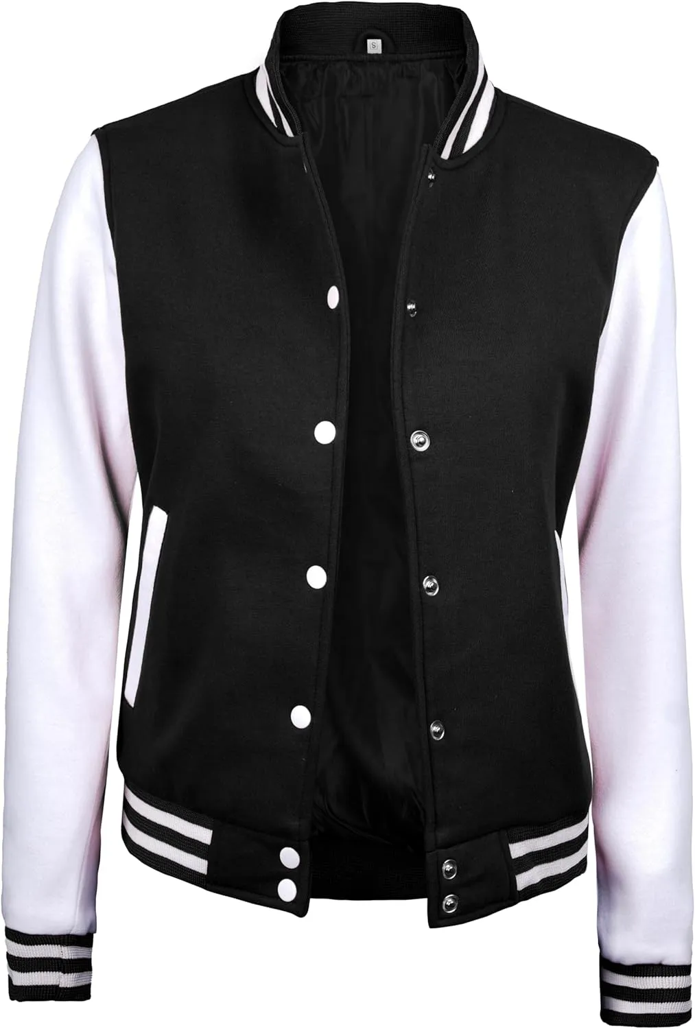 Decrum Varsity Jacket Women - Trendy Womens Letterman Jackets Highschool Baseball Bomber