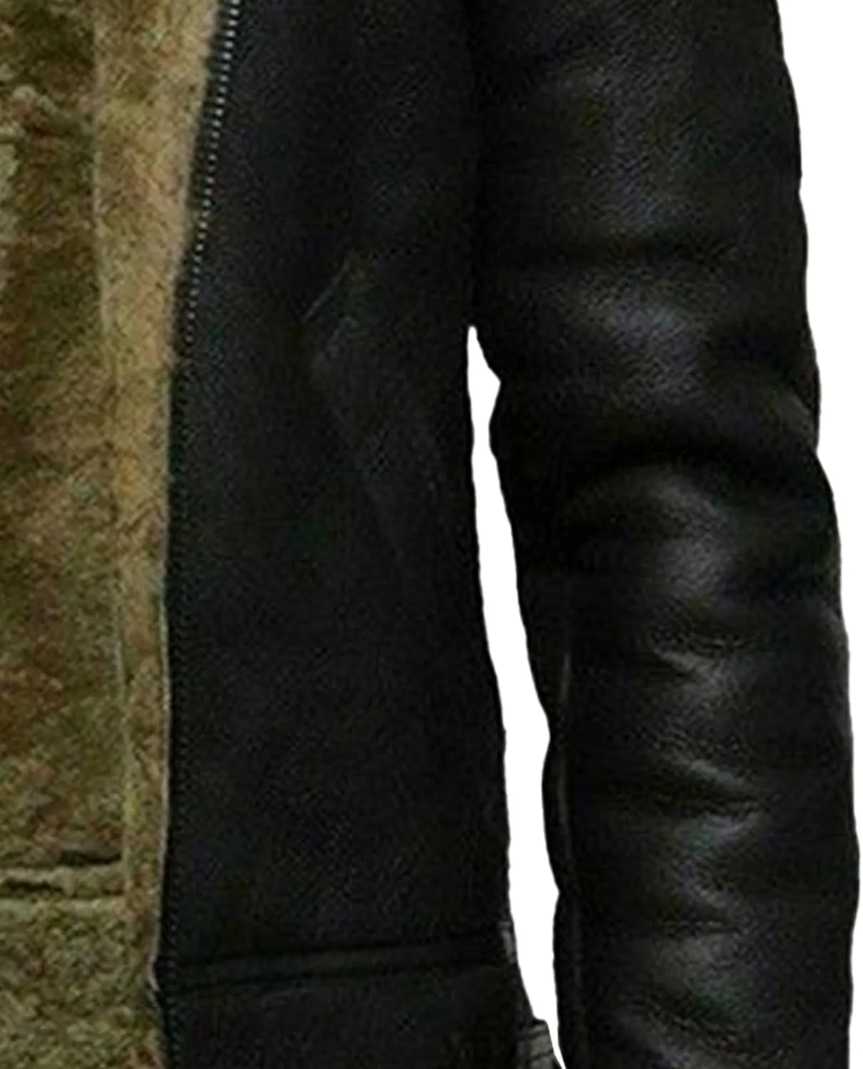 DGHM-JLMY Men's Faux Leather Jacket Warm Fleece Lined Thick Coat Heavyweight Zipper Up Fur Collar Motorbike Jacket