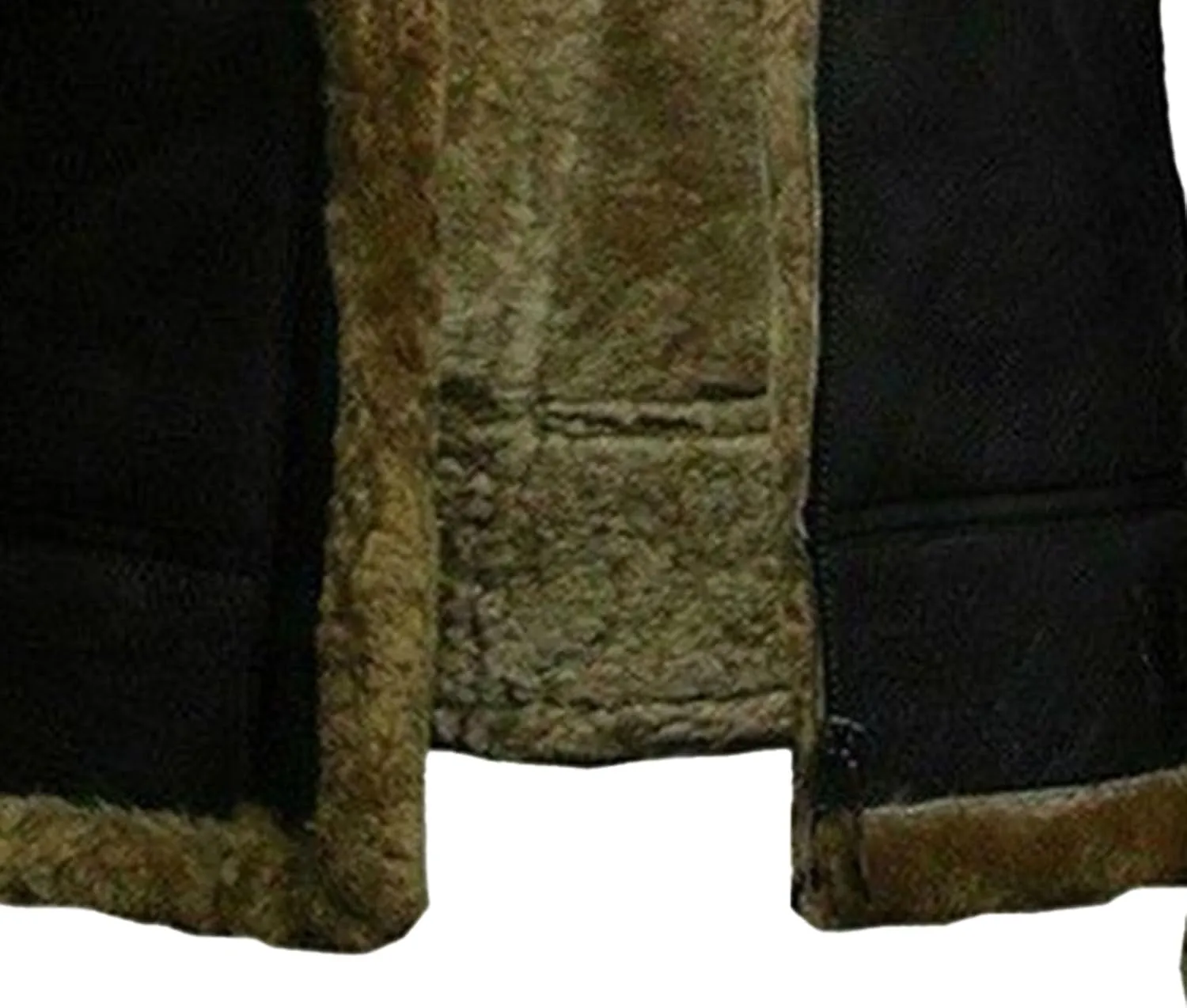 DGHM-JLMY Men's Faux Leather Jacket Warm Fleece Lined Thick Coat Heavyweight Zipper Up Fur Collar Motorbike Jacket