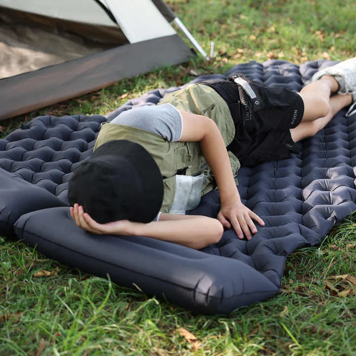 Double Camping Air Mattress Lightweight Inflatable Sleeping Pad   مرتبة هوائية &nbsp;مزدوجة للتخييم خفيفة الوزن قابلة للنفخ