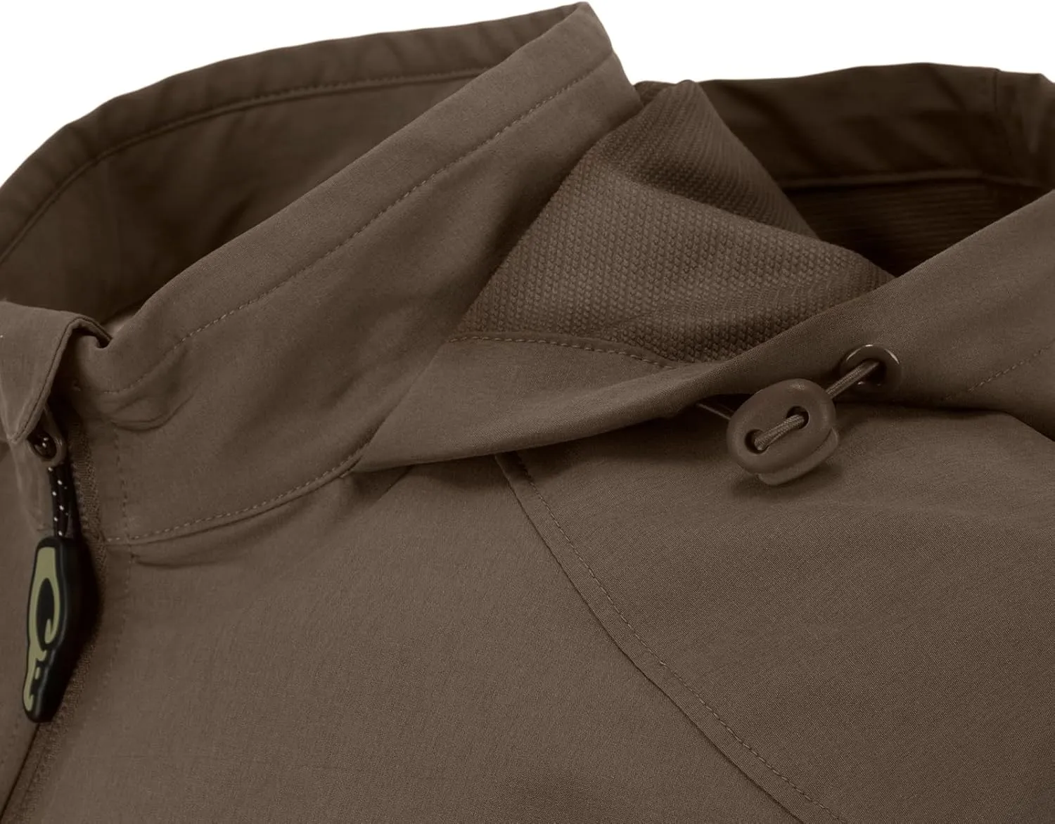 DRAKE Men's Rain Brake Durable Adjustable Lightweight Stretchy DWR Water Repellent Outdoor Casual Softshell Hooded Jacket