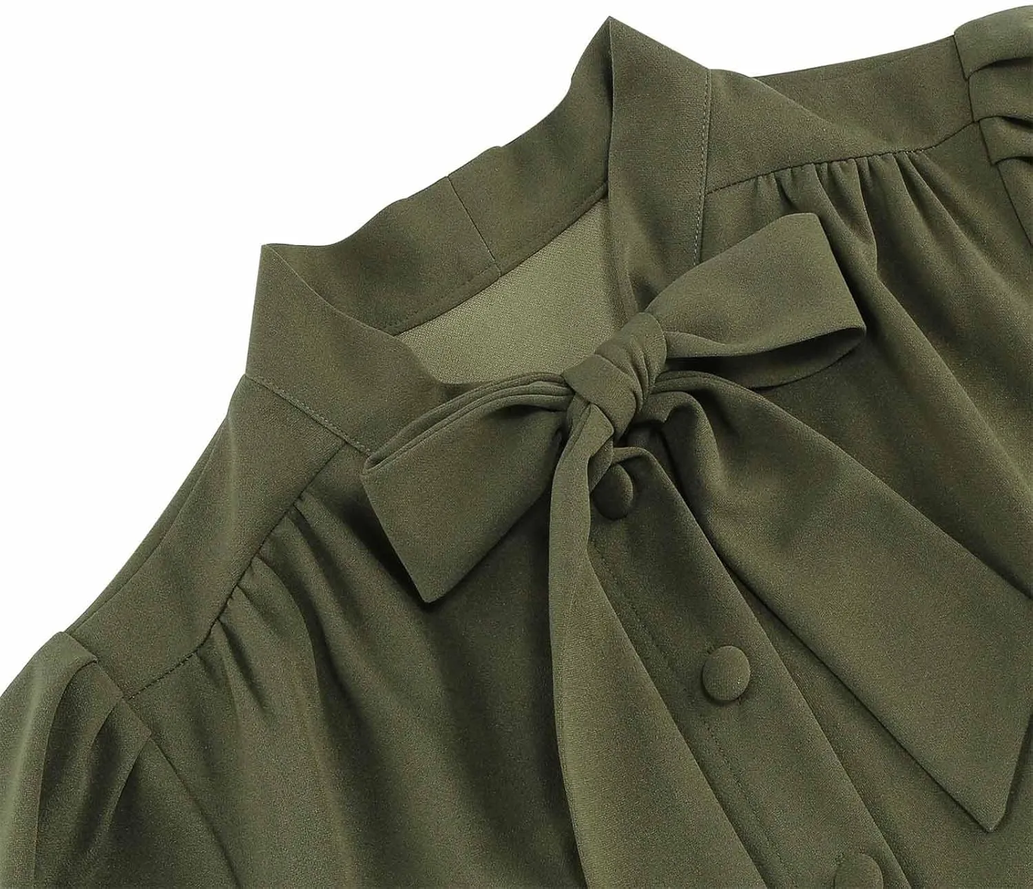 Dresses for Women 1950s Vintage Rockabilly Retro Long Puff Sleeve Midi Dress Cocktail Party Evening Prom Ball Gown