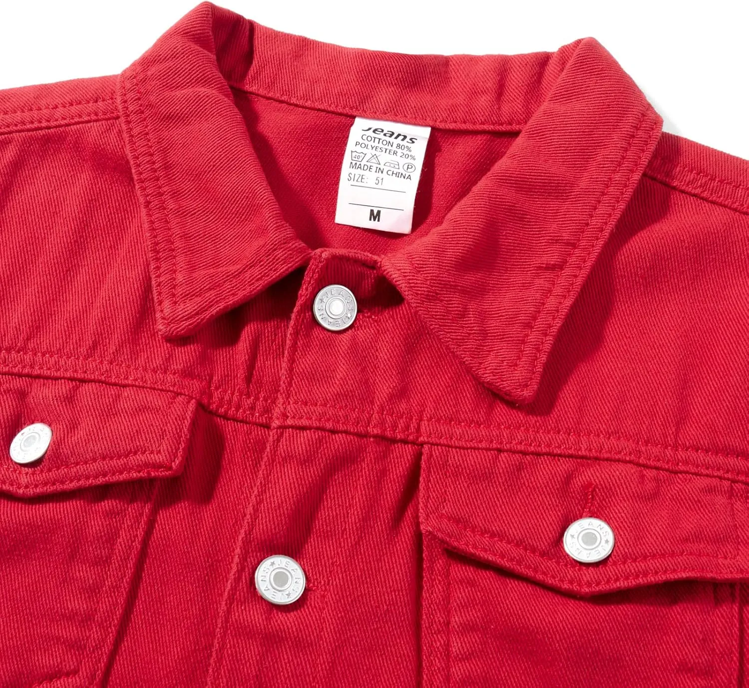 FOMOYUU Women's Cropped Denim Jacket Button Down Long Sleeve Vintage Casual Jean Coat Classic Trucker Jacket Outerwear