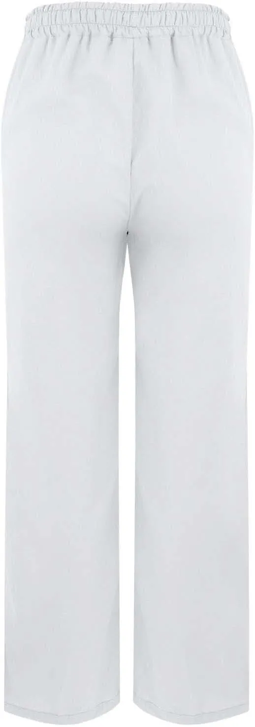 FZVYD Linen Pants for Women 2025 Summer High Waist Elastic Straight Leg Lounge Pant Casual Loose Lightweight Beach Trousers