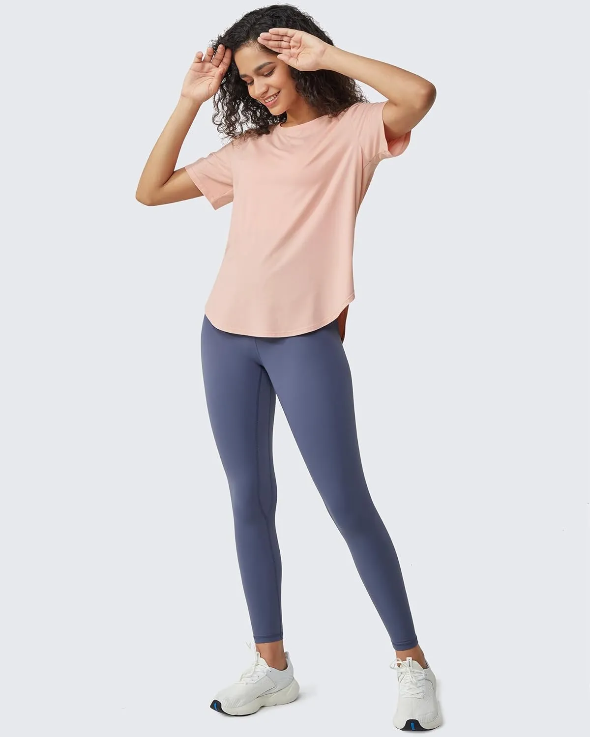 G4Free Short Sleeve Workout Tops for Women Athletic T-Shirts Lightweight Yoga Running Tee Top