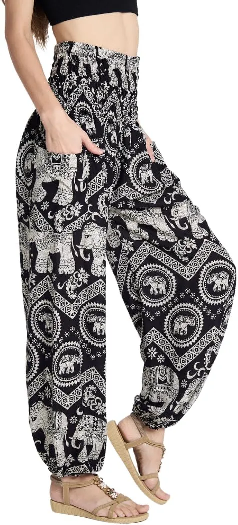 High-Waisted Boho Harem Yoga Pants for Women