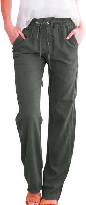 High Waisted Work Pants for Women Winter Elegantes Work Thermal with Pockets High Waisted Straight Leg