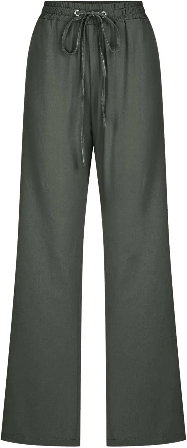 High Waisted Work Pants for Women Winter Elegantes Work Thermal with Pockets High Waisted Straight Leg