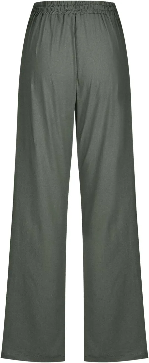 High Waisted Work Pants for Women Winter Elegantes Work Thermal with Pockets High Waisted Straight Leg