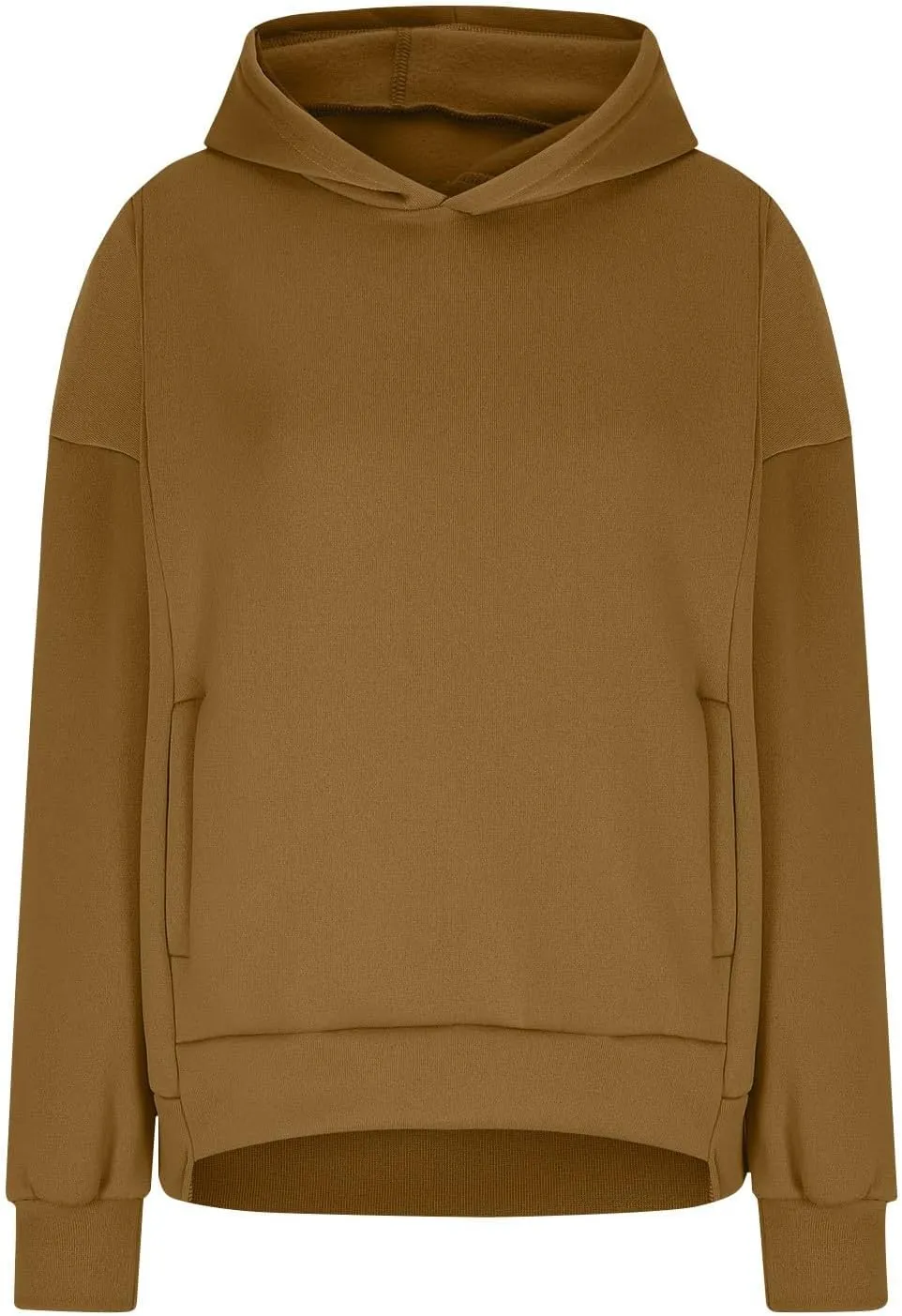 Hoodies for Women Winter Loose Comfy Fleece Oversized Sweatshirt Long Sleeve Drop Shoulder Fleece Pullover Sweaters
