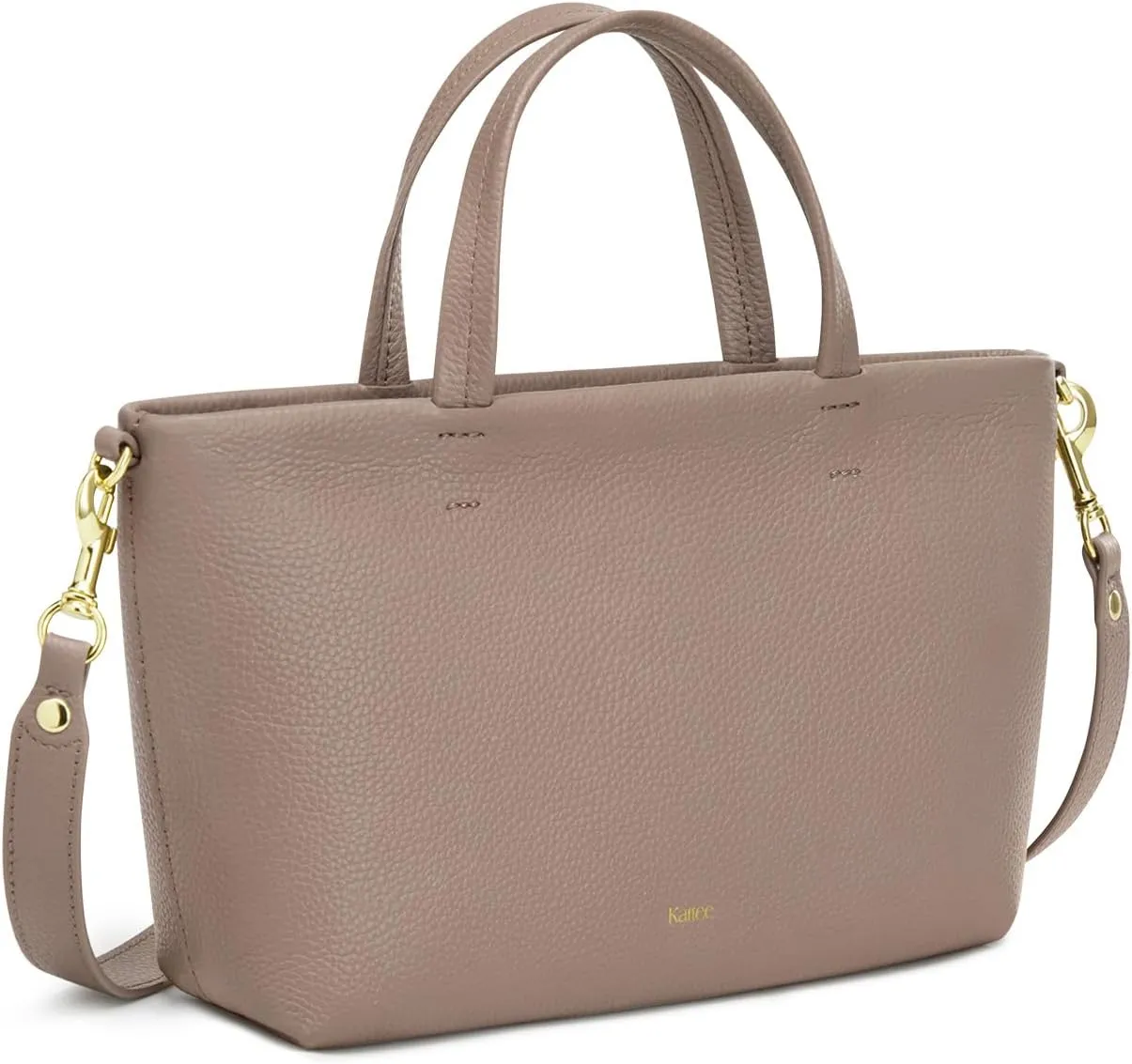 Kattee Leather Purses for Women, Small Crossbody Bags for Women, Top Handle Tote Handbags with Zipper Closure