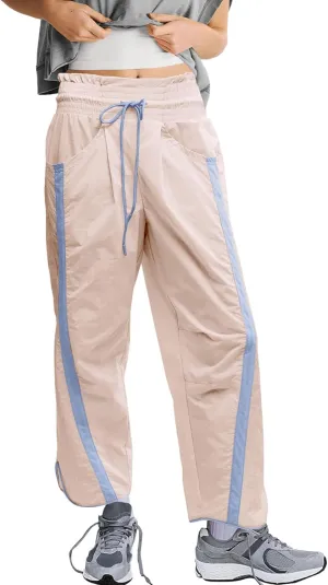 LAMISSCHE Womens Hiking Pants High Waisted Wide Leg Cargo Pants Quick Dry Water Resistant Track Pants with Pockets