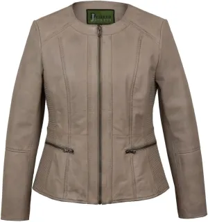 Leather Jacket Women Real Leather Jacket Women - Cafe Racer Slim Fit Womens Motorcycle Jackets