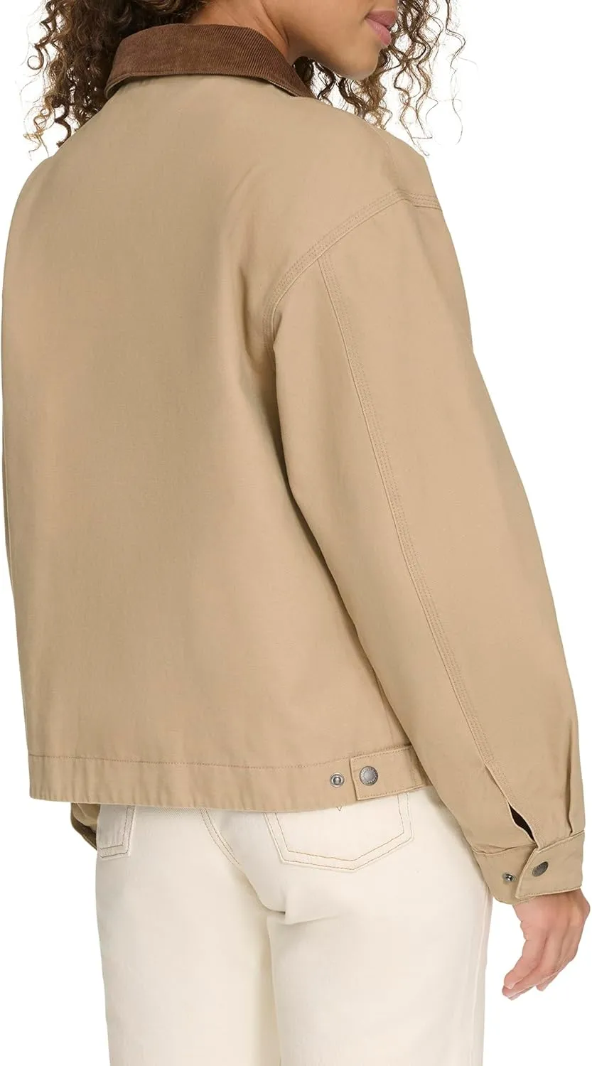 Levi's Women's Zip Up Utility Jacket with Collar
