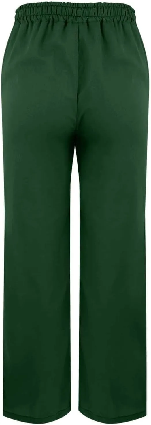 Linen Pants Women Drawstring Elastic High Waisted Bottom Side Split Lounge Pants with Pockets Summer Casual Beach Pants