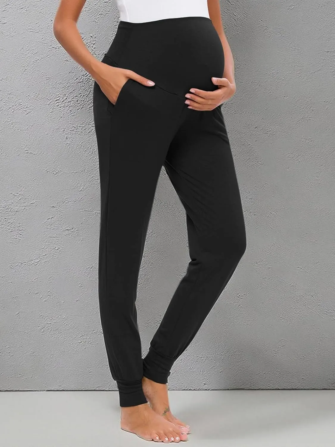 Liu & Qu Maternity Women's Casual Pants Stretchy Comfortable Lounge Pants