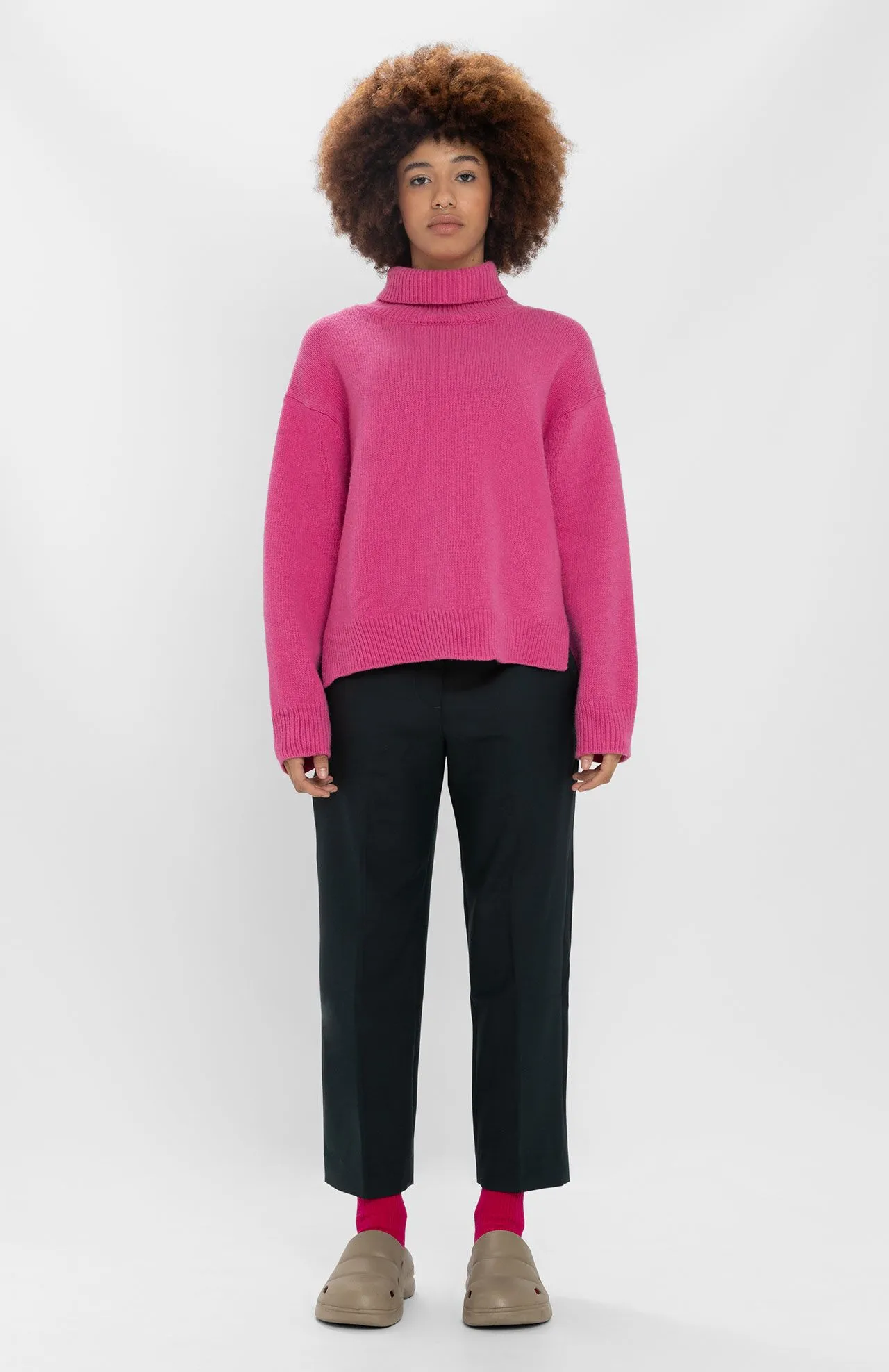 LOREAK MENDIAN | Isla Knit Sweater | Flash Pink
