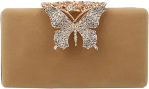 Luxury Rhinestone Bow Clutch, Velvet Women's Evening Bag, Elegant Party Purse for Dinners/Balls/Weddings