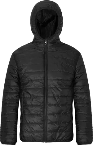 MADHERO Mens Packable Hooded Puffer Jacket Lightweight Water-Resistant Quilted Puffy Outerwear with Hood